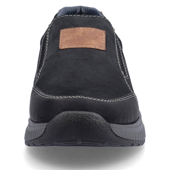 Rieker B0654-14 Navy & Black Slip On Shoes