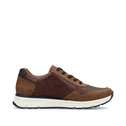 Rieker B0701-24 Brown Lace & Zip Trainers