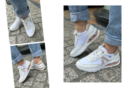 Callaghan 45825 White & Peach Sneakers