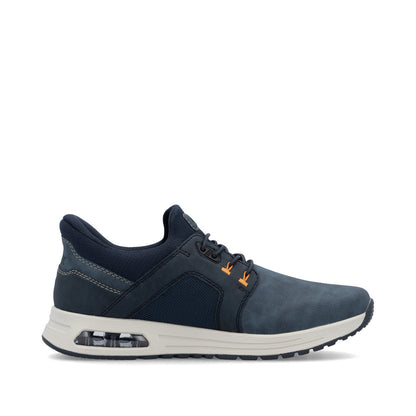 Rieker B1053-14 Navy Slip On Shoes with Spring Lace