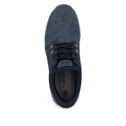 Rieker B1053-14 Navy Slip On Shoes with Spring Lace