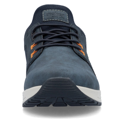 Rieker B1053-14 Navy Slip On Shoes with Spring Lace