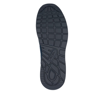 Rieker B1053-14 Navy Slip On Shoes with Spring Lace