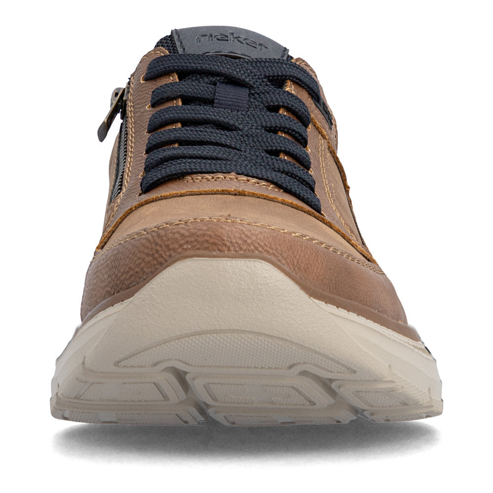Rieker B1801-24 Brown & Navy Lace Shoes