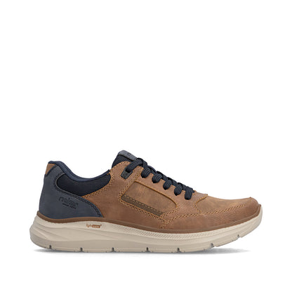 Rieker B1801-24 Brown & Navy Lace Shoes