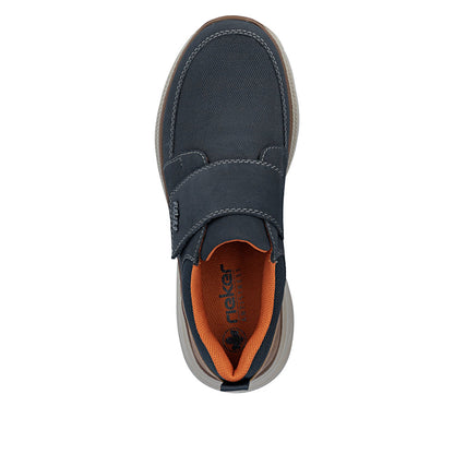 Rieker B1854-14 Navy & Tan Velcro Shoes