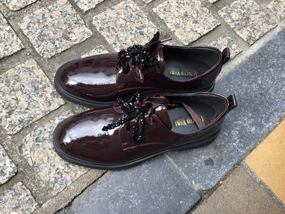 Loretta Vitale C38154 Bordo Patent Loafer