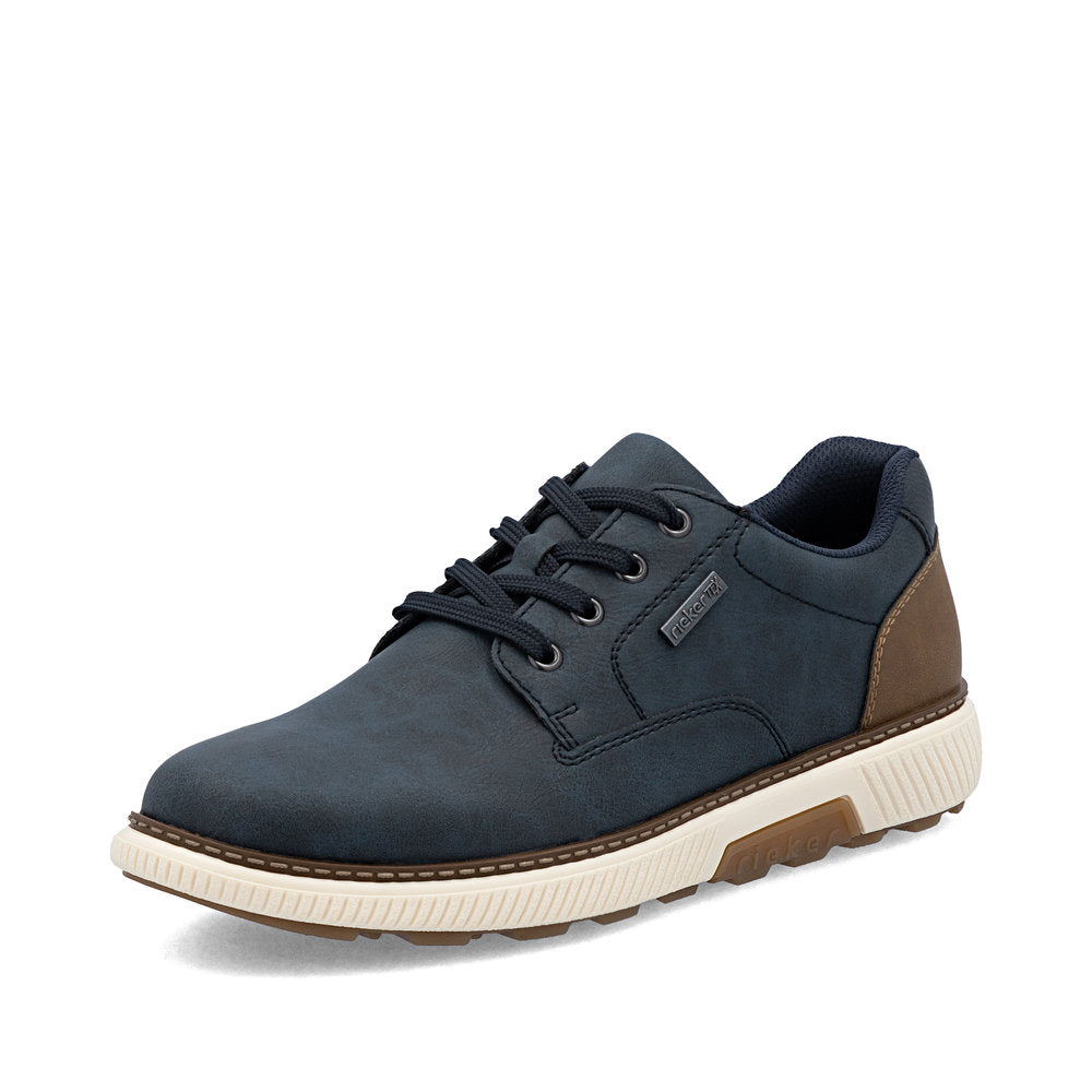 Rieker TEX B3317-14 Navy H Fit Lace Shoes