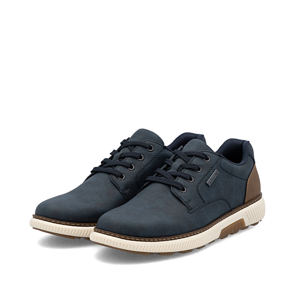 Rieker TEX B3317-14 Navy H Fit Lace Shoes