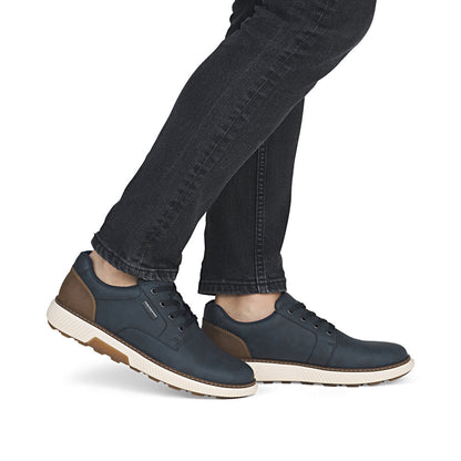 Rieker TEX B3317-14 Navy H Fit Lace Shoes