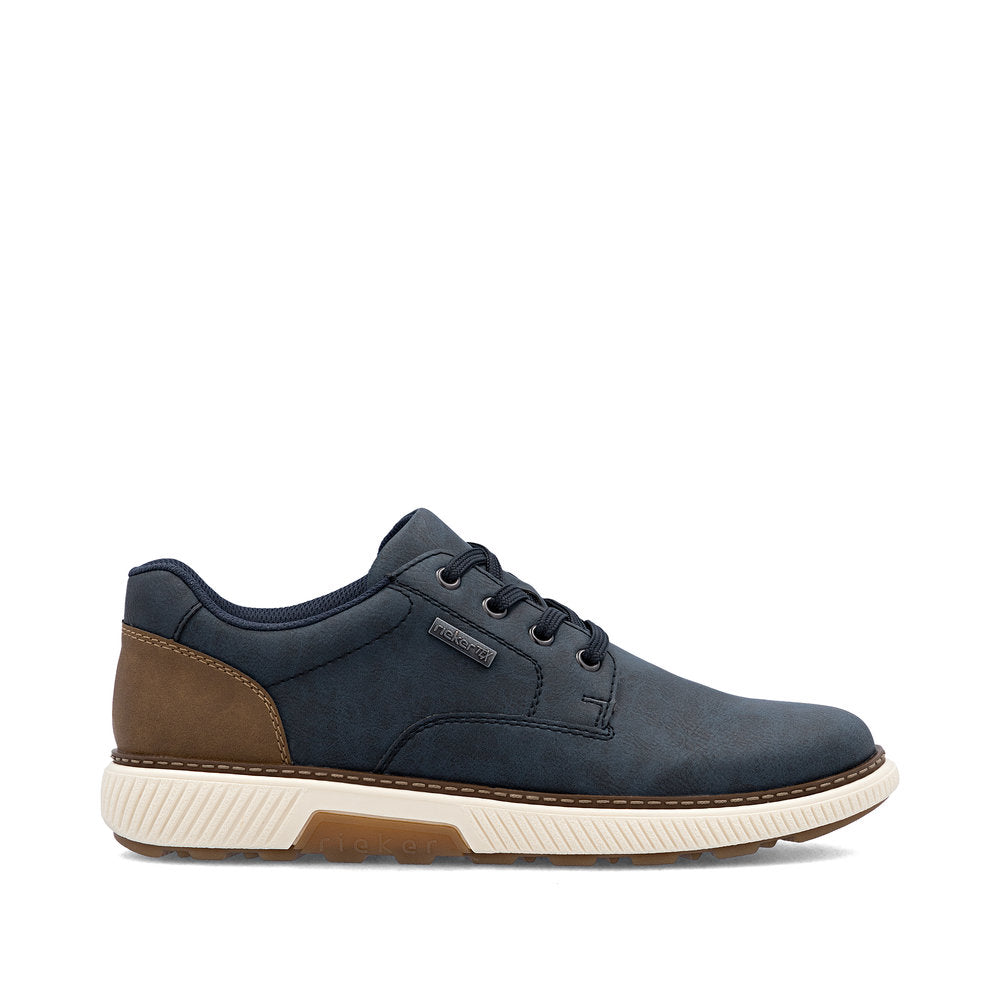 Rieker TEX B3317-14 Navy H Fit Lace Shoes
