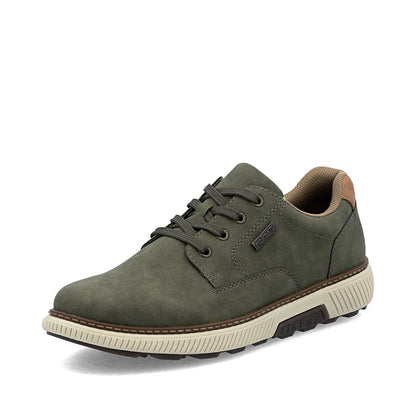 Rieker TEX B3317-54 Moss Green H Fit Lace Shoes