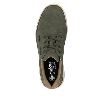 Rieker TEX B3317-54 Moss Green H Fit Lace Shoes
