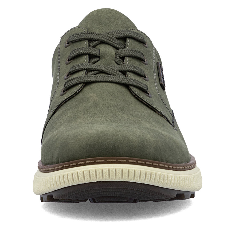 Rieker TEX B3317-54 Moss Green H Fit Lace Shoes