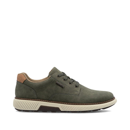 Rieker TEX B3317-54 Moss Green H Fit Lace Shoes