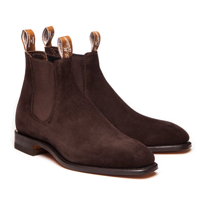 RM Williams B543S.08FGCP10 Comfort Craftsman Chocolate Suede Chelsea Boots