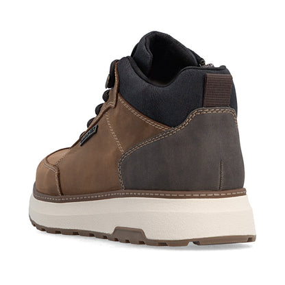 Rieker TEX B5501-22 Brown & Black H Fit Lace Boots