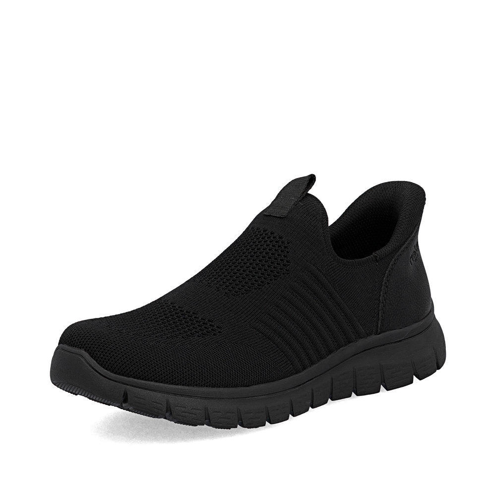 Rieker B6659-01 Black Slip On Shoes