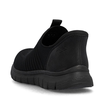 Rieker B6659-01 Black Slip On Shoes