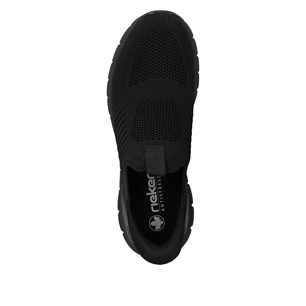 Rieker B6659-01 Black Slip On Shoes