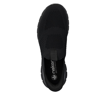 Rieker B6659-01 Black Slip On Shoes