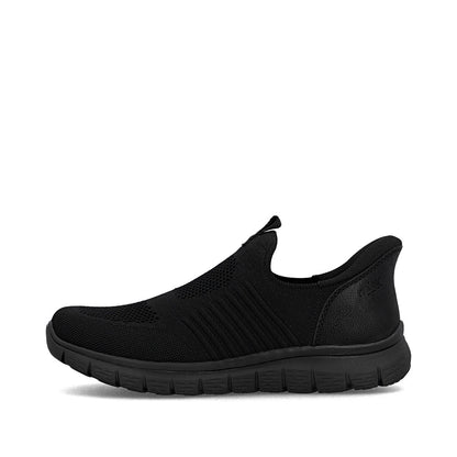 Rieker B6659-01 Black Slip On Shoes