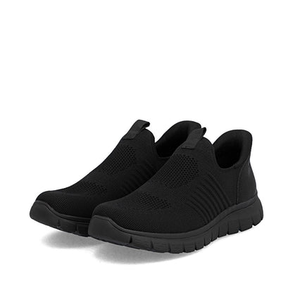 Rieker B6659-01 Black Slip On Shoes