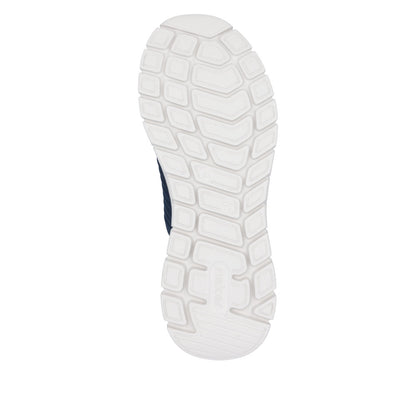 Rieker B6659-14 Navy Slip On Shoes with White Sole
