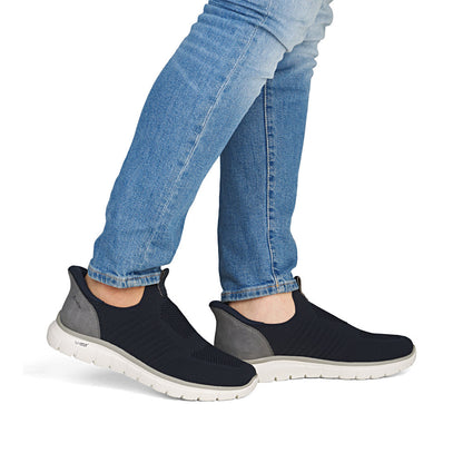 Rieker B6659-15 Navy Slip On Shoes