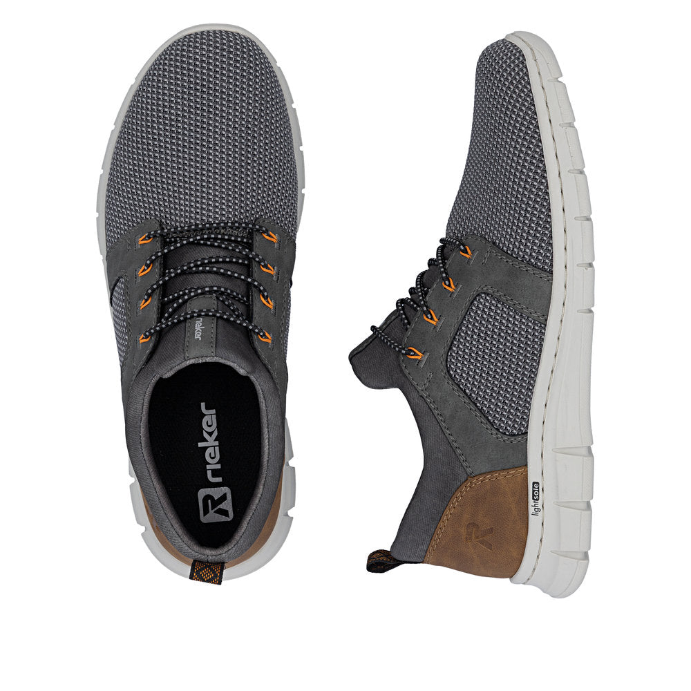 Rieker B7796-42 Grey & Brown G 1/2 Fit Sneakers