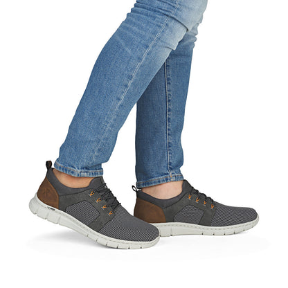 Rieker B7796-42 Grey & Brown G 1/2 Fit Sneakers