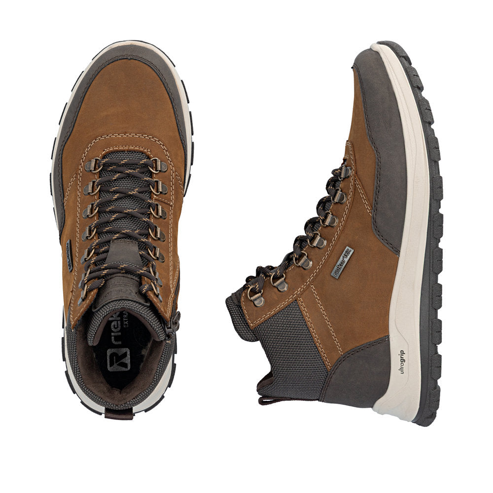 Rieker TEX B8124-22 Brown & Black H Fit Boots