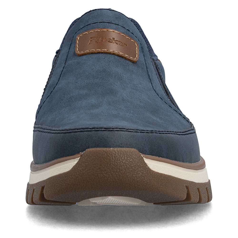 Rieker B9350-15 Denim Blue H Fit Slip On Shoes