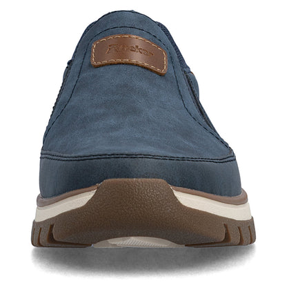 Rieker B9350-15 Denim Blue H Fit Slip On Shoes