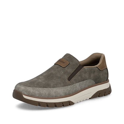 Rieker B9350-25 Khaki H Fit Slip On Shoes