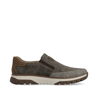 Rieker B9350-25 Khaki H Fit Slip On Shoes