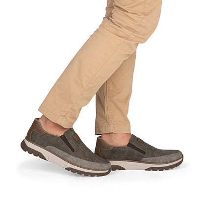 Rieker B9350-25 Khaki H Fit Slip On Shoes
