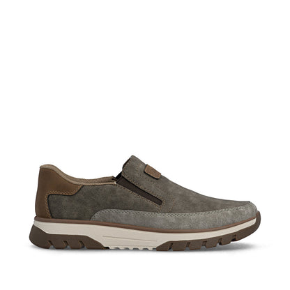 Rieker B9350-25 Khaki H Fit Slip On Shoes