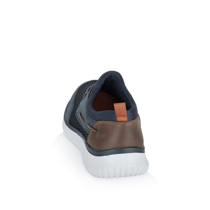 Rieker B9643-14 Blue G 1/2 Fit Deck Style Shoes