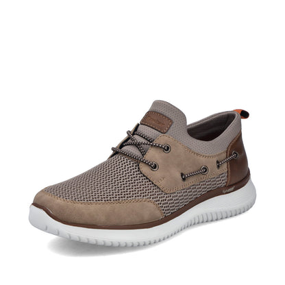 Rieker B9643-64 Light Brown G 1/2 Fit Deck Style Shoes