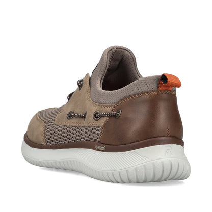 Rieker B9643-64 Light Brown G 1/2 Fit Deck Style Shoes