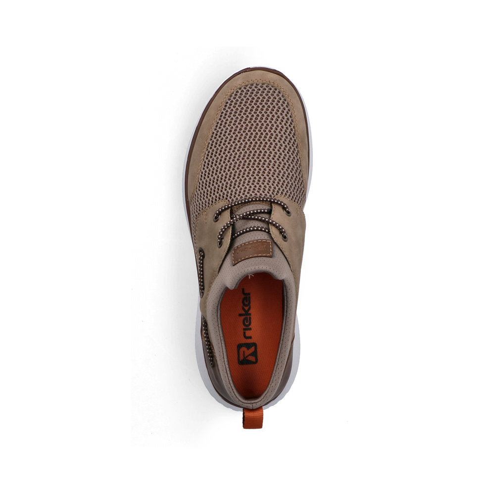Rieker B9643-64 Light Brown G 1/2 Fit Deck Style Shoes