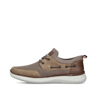 Rieker B9643-64 Light Brown G 1/2 Fit Deck Style Shoes
