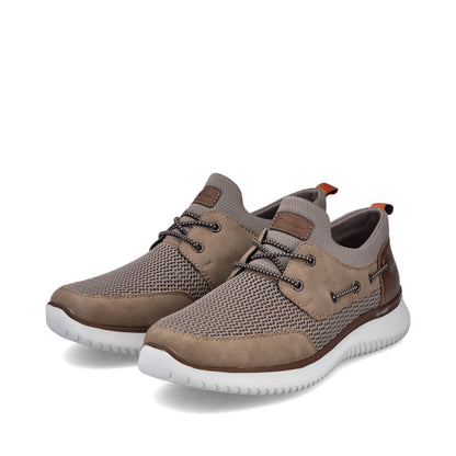 Rieker B9643-64 Light Brown G 1/2 Fit Deck Style Shoes
