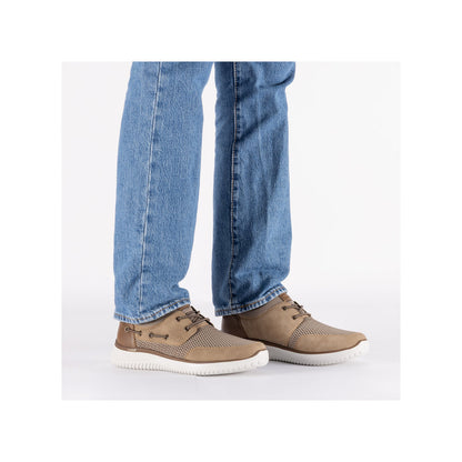 Rieker B9643-64 Light Brown G 1/2 Fit Deck Style Shoes