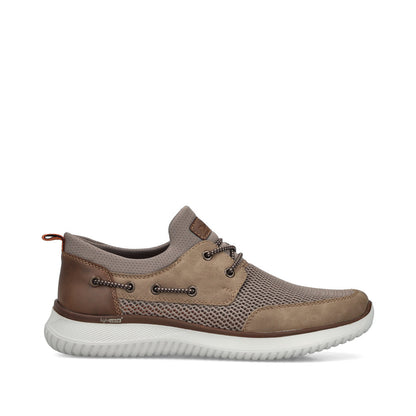 Rieker B9643-64 Light Brown G 1/2 Fit Deck Style Shoes