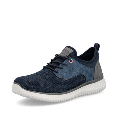 Rieker B9651-14 Denim Blue Grey G 1/2 Fit Slip On Shoes