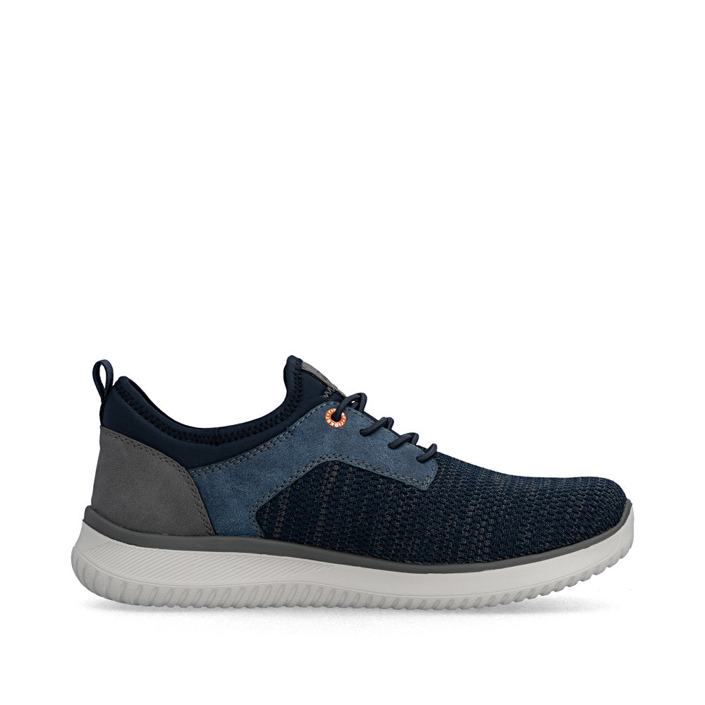 Rieker B9651-14 Denim Blue Grey G 1/2 Fit Slip On Shoes