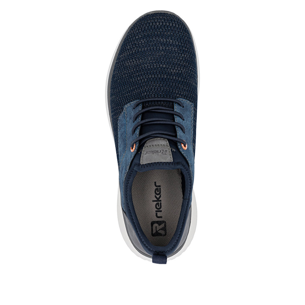 Rieker B9651-14 Denim Blue Grey G 1/2 Fit Slip On Shoes