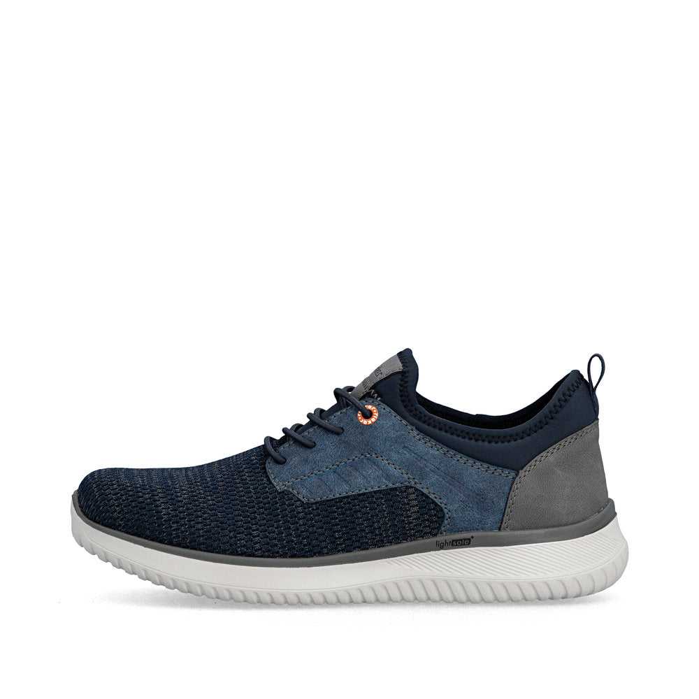 Rieker B9651-14 Denim Blue Grey G 1/2 Fit Slip On Shoes